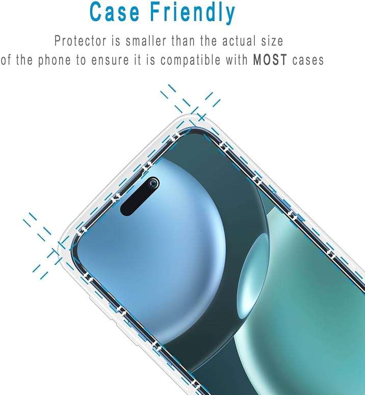 Bencuku (2 Pack) Privacy Screen Protector for iPhone 15 Pro 6.1 Inch Anti Spy Private Tempered Glass, Anti Scratch, Bubble Free - Image 5