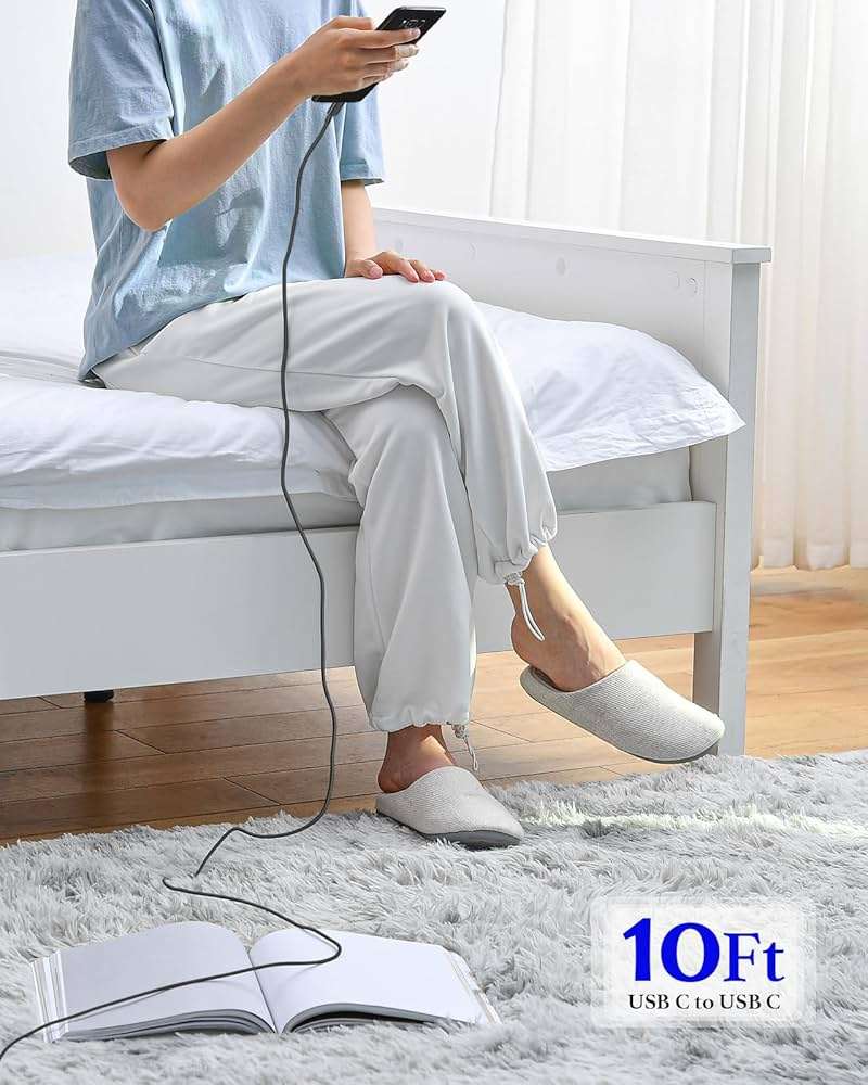 25W Type C Charger Fast Charging 10 ft, USB C Charger Block & Android Phone Chargers Cord 10 Foot for Galaxy S25 Ultra/S25/S25+/S24 Ultra/S24/S24+/S23/S22 Ultra - Image 7