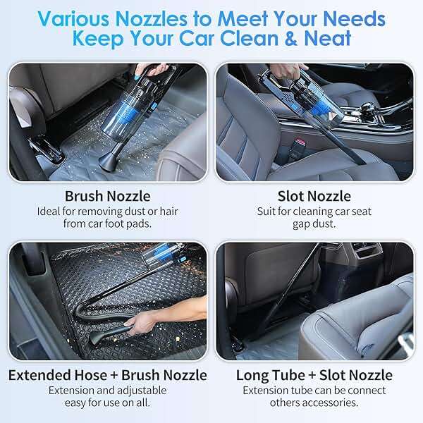 17pcs Car Detailing Kit Interior Cleaner, Car Interior Cleaning Kit with Handheld Car Vacuum, Car Detailing Brushes, Windshield Cleaning Tool, Car Cleaning Supplies, Car Accessories for Men, Women - Image 3