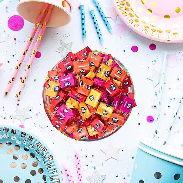 Taffy Candy | 2.2 Pound Bag - Approx. 245 Count | Chewy Fruit Candy Individually Wrapped | Soft Chewy Candy in Orange, Strawberry, Tropical Fruits, Cherry Taffy Assortment - Image 5