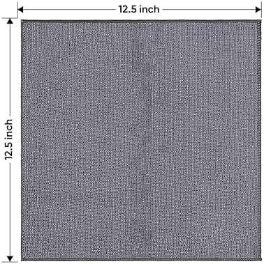 HOMEXCEL Microfiber Cleaning Cloth 12 Pack, 12.5 x 12.5 inch Microfiber Towels for Cars, Ultra Absorbent Washing Cloth, Lint Free Streak Free Cleaning Rags for Car, Kitchen, and Window (Grey) - Image 2