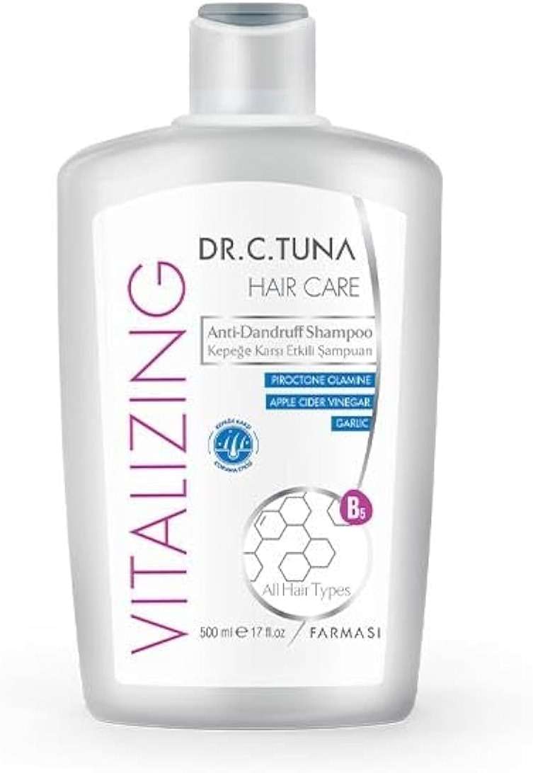 FARMASi Vitalizing Anti-Dandruff Shampoo, Apple Cider Vinegar, Garlic All Hair Types 17 fl.oz / 500ml - Image 1