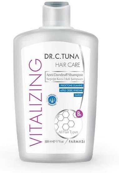 FARMASi Vitalizing Anti-Dandruff Shampoo, Apple Cider Vinegar, Garlic All Hair Types 17 fl.oz / 500ml - Image 2
