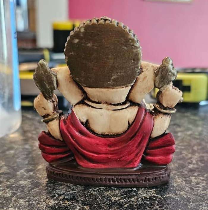 RK Collections 3.5" Multi Colored Statue of Lord Ganesh Ganesha Elephant Hindu God Made in India – Ganesh Idol for Car/Home Decor/Mandir/Gift. - Image 2