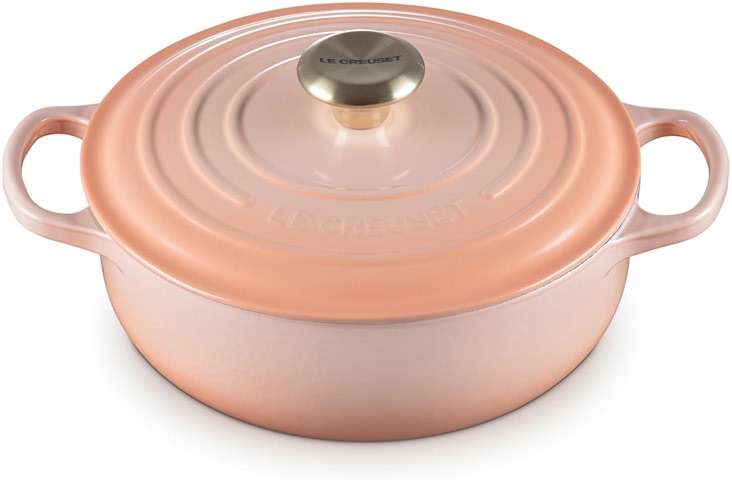Le Creuset Enameled Cast Iron Signature Round Sauteuse, 3.5qt., Peche - Image 1