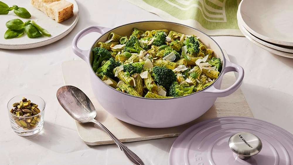 Le Creuset Enameled Cast Iron Signature Round Sauteuse, 3.5qt., Peche - Image 2