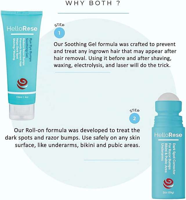 Razor Bump Treatment for Bikini Area (Made in USA)- Ingrown Hair Serum for Women & Men w/ Dark Spot Corrector for Pubic & Underarms Area-Say Bye to Razor Burns w/ Ingrown Hair Treatment - Image 2