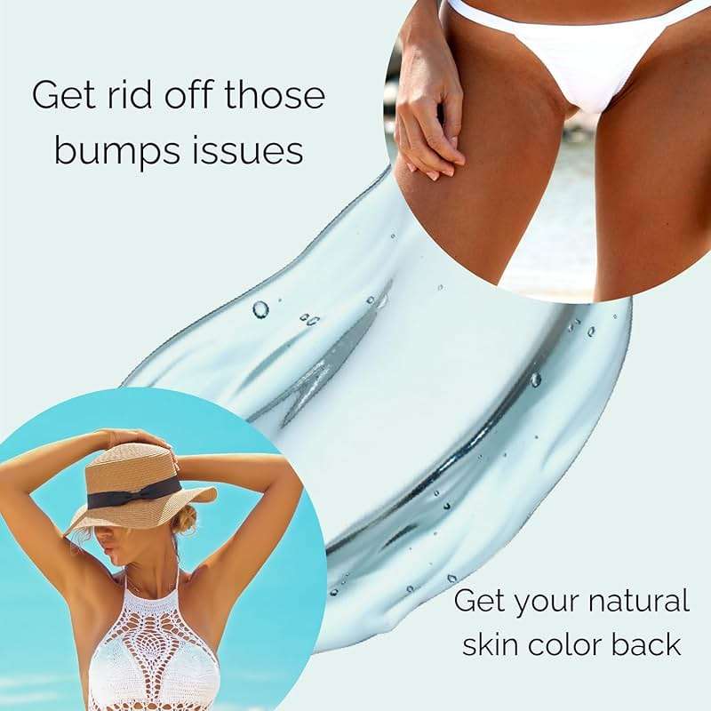 Razor Bump Treatment for Bikini Area (Made in USA)- Ingrown Hair Serum for Women & Men w/ Dark Spot Corrector for Pubic & Underarms Area-Say Bye to Razor Burns w/ Ingrown Hair Treatment - Image 6