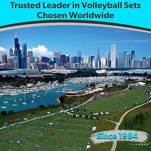 Park & Sun Sports Spectrum Classic: Adjustable Professional Outdoor Volleyball Net System - Image 4
