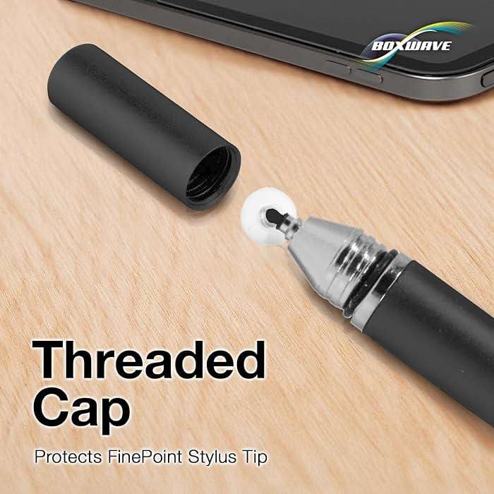BoxWave Stylus Pen Compatible with Simbans PicassoTab X (10.1 in) - FineTouch Capacitive Stylus, Super Precise Stylus Pen - Jet Black - Image 7