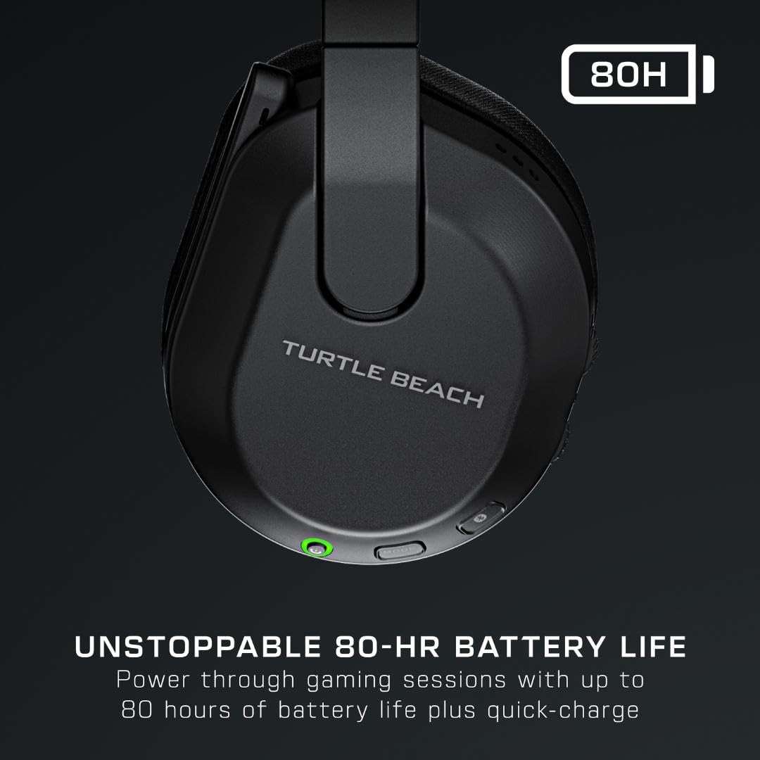 Turtle Beach Stealth 600 Wireless Multiplatform Amplified Gaming Headset for PS5, PS4, PC, & Mobile – Bluetooth, 80-Hr Battery, Noise-Cancelling Flip-to-Mute Mic, 50mm Speakers – Black - Image 3