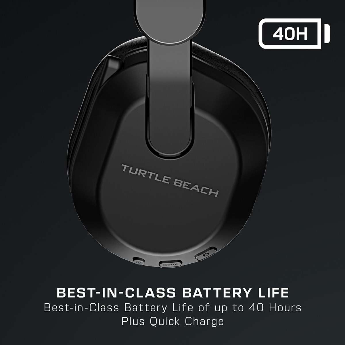 Turtle Beach Stealth 500 Wireless Gaming Headset Licensed for Xbox Series X|S, Compatible with Xbox One, Bluetooth, PC, Mobile, 40 Hr Battery, Memory Foam Cushions, Flip-to-Mute Mic, Black - Image 4