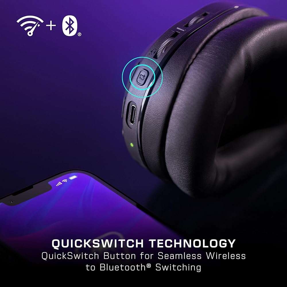 Turtle Beach Stealth 500 Wireless Gaming Headset Licensed for Xbox Series X|S, Compatible with Xbox One, Bluetooth, PC, Mobile, 40 Hr Battery, Memory Foam Cushions, Flip-to-Mute Mic, Black - Image 5
