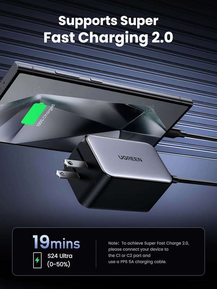 UGREEN Nexode 65W GaN USB C Wall Charger, 4-Port Fast Type-C Charger Compatible with MacBook Pro/Air, iPhone 17/16/15 Series, Galaxy S25/S24, Pixel 10/9, iPad Pro, Steam Deck - Image 7
