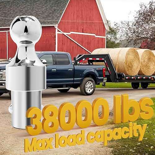 Grandroad auto 60692 Puck System Gooseneck Hitch Ball Kit, 38K LBS GTW, Compatible with 2013-2026 Ford F250 F350 F450, 2016-2026 Chevrolet Silverado, GMC Sierra & Nissan Titan XD, 2-5/16 Inch Ball - Image 5