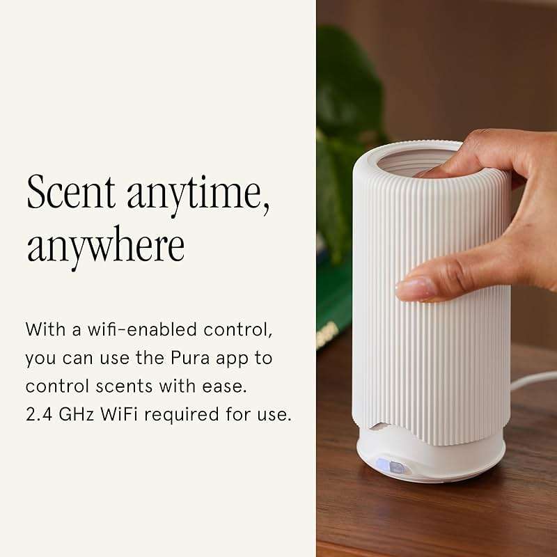 Pura Plus Smart Home Fragrance Diffuser for Large Spaces - Adjust Scent Intensity, Set Schedules, Timers & More in Pura App - Fragrances Sold Separately - White - Image 6