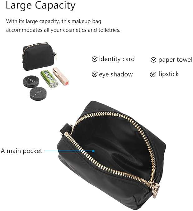 YONBEN Wristband Bag for Women's Makeup nylon Small Wristlet Pouch Lightweight Stylish Convenient Storage Solution - Image 4