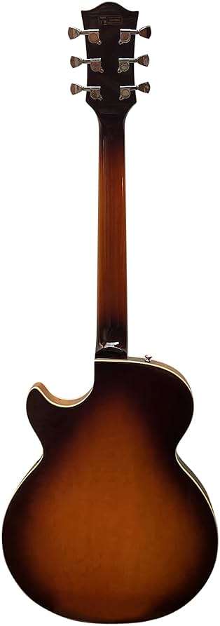 IYV-IJZ-300A TSB Jazz Solid hollow-Body Electric Guitar, Tobacco Sunburst - Image 3