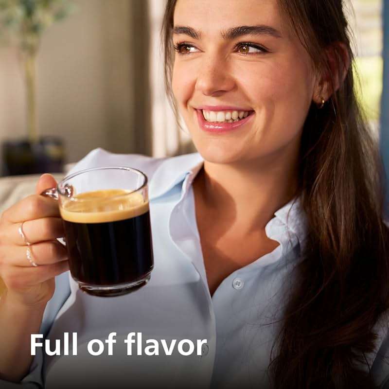 Philips 3300 Series Fully Automatic Espresso Machine with integrated milk frother and grinder, 5 Hot & Iced Coffee Pre-Sets, 40% Quieter SilentBrew, 15-Bar Pressure, Glossy Black (EP3326/90) - Image 2