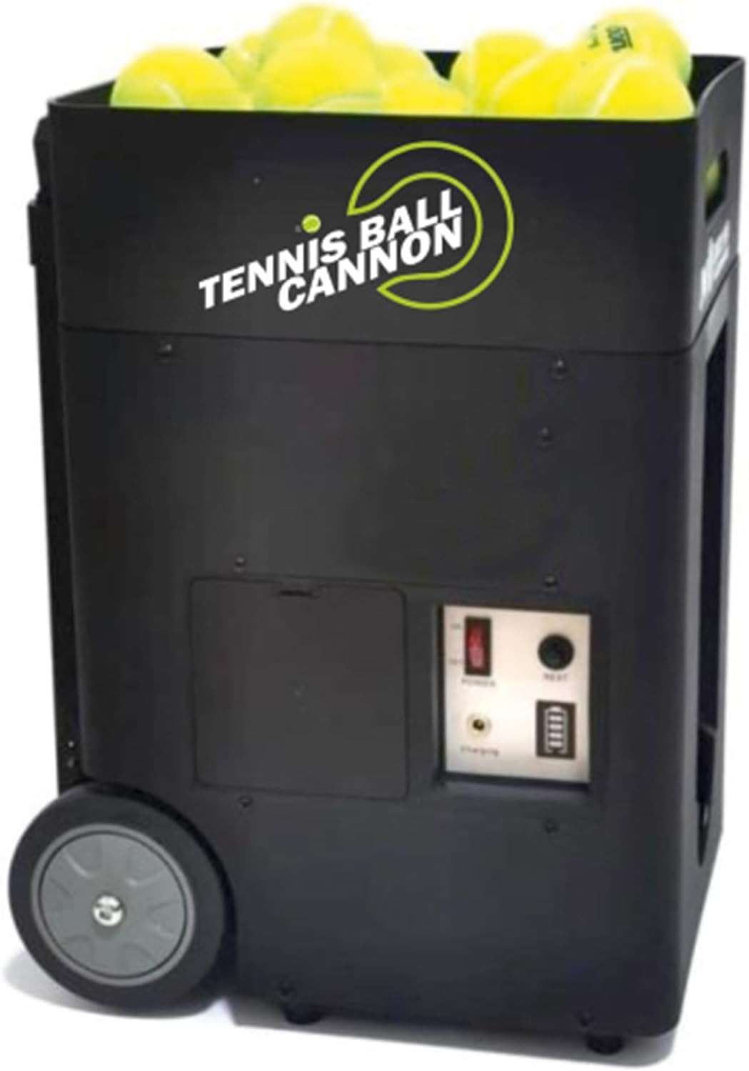 PMT Medical Portable Tennis Ball Machine 22 lbs for Beginners, Dual Motor for Top Spin & Backspin, 50+ Ball Capacity, Max 45 MPH Speed, 4+ Hour Rechargeable Battery, App and Remote Controlled - Image 1