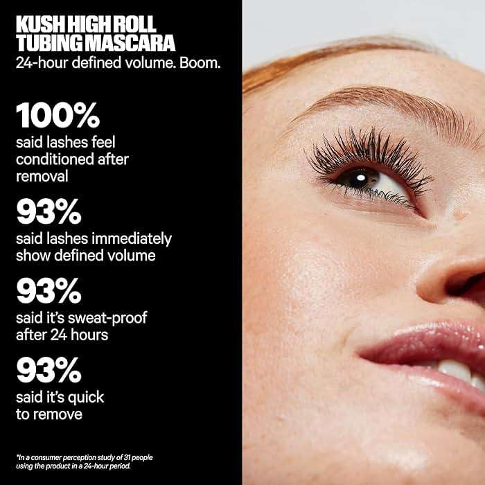 Milk Makeup KUSH High Roll Tubing Mascara – Clean Longwear Mascara for Natural Volume, Length + Definition – Water-Resistant, Smudge-Proof + Flake-Free Up to 24 Hours – 0.3 oz - Image 3