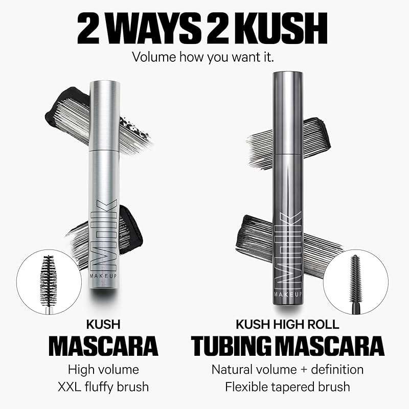 Milk Makeup KUSH High Roll Tubing Mascara – Clean Longwear Mascara for Natural Volume, Length + Definition – Water-Resistant, Smudge-Proof + Flake-Free Up to 24 Hours – 0.3 oz - Image 9
