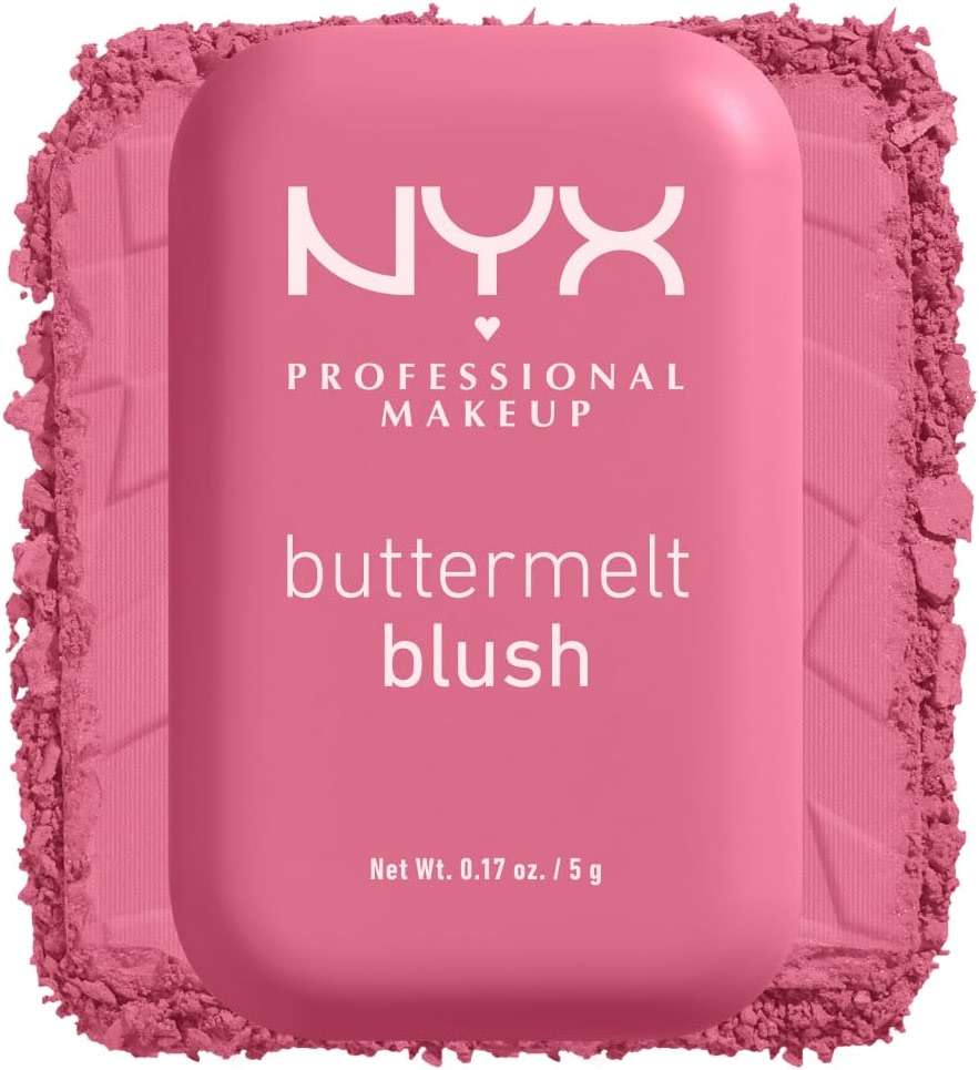 NYX PROFESSIONAL MAKEUP Buttermelt Powder Blush, Fade and Transfer-Resistant Blush, Up to 12HR Make Up Wear, Vegan Formula - For The Butta - Image 11