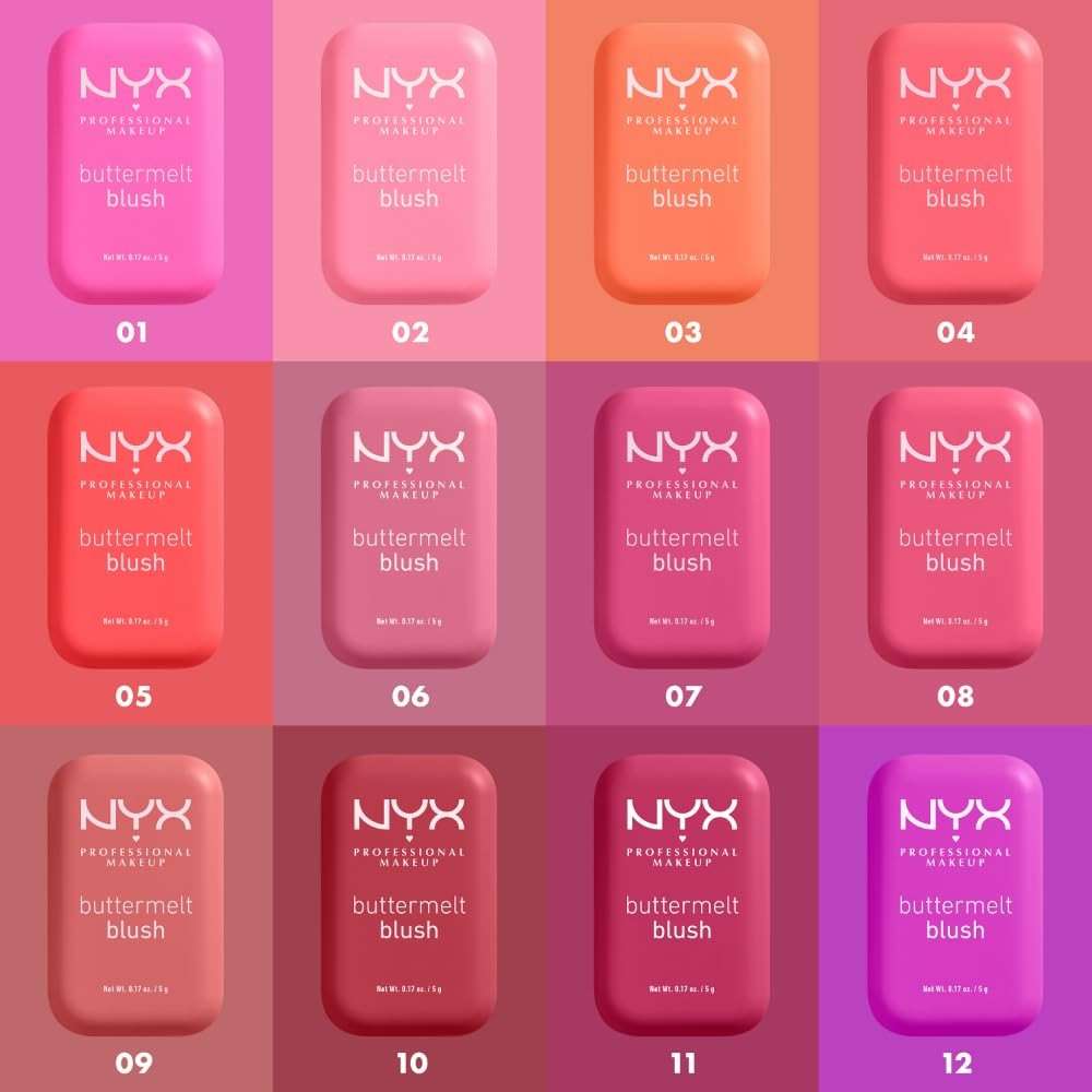 NYX PROFESSIONAL MAKEUP Buttermelt Powder Blush, Fade and Transfer-Resistant Blush, Up to 12HR Make Up Wear, Vegan Formula - For The Butta - Image 4