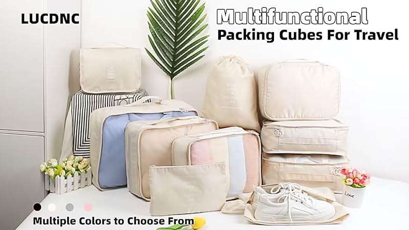 10 Pcs Set Packing Cubes - Travel Packing Organizers, Expandable Suitcase Organizer, Luggage Organizer Bags - Image 7