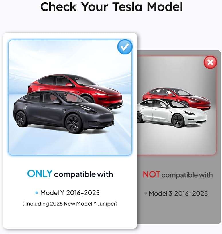 Wigoo Tesla New Model Y Accessories Windshield Sunshade [OEM Design, 100% Sun Blockage] Foldable Heat Insulation Sunshade with Storage Bag, for Model Y 2020~2026 (Juniper), Silver Coating - Image 7