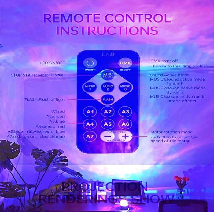 ＳＯＴＫＺＴ USB 2 in 1 Northern Lights Aurora Light Projector,Northern Galaxy Light with Remote Control, Water Ripple Aurora Lamp Bedroom Night Light Projector for Kids, Adult/Party/Gift - Image 3