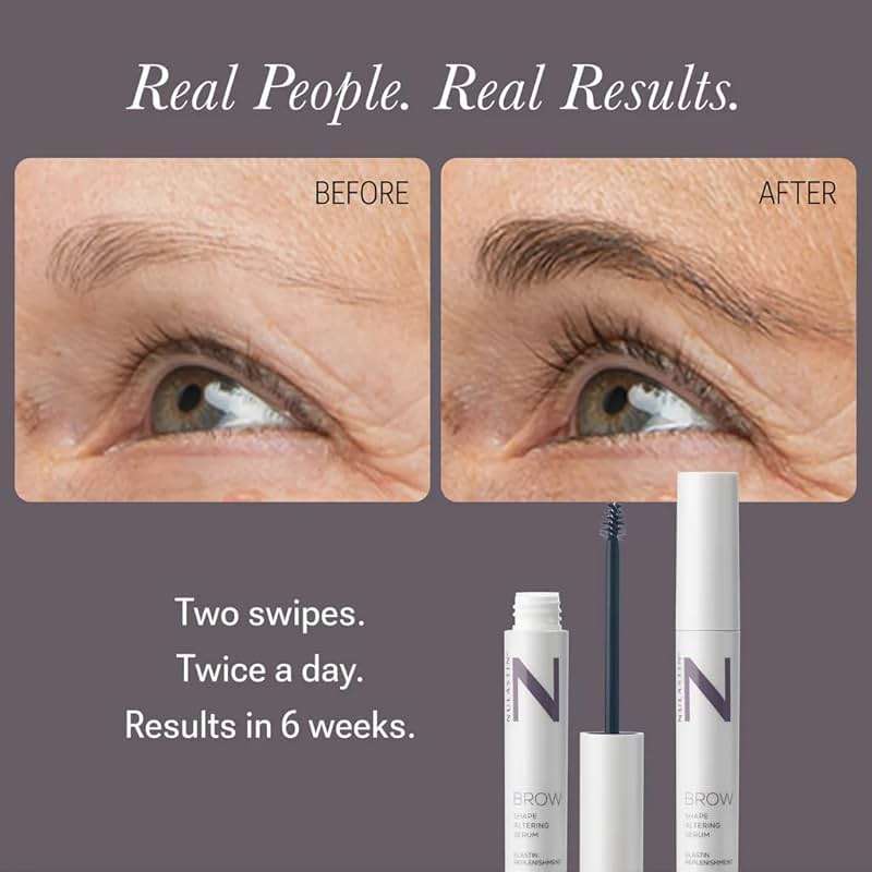 NULASTIN Shape Altering Eyebrow Serum - Brow Serum to Shape & Define - Improves the Appearance of Sparse Eyebrows for a Fuller Look - Enriched with Hair-Strengthening Ingredients (0.1 Fl Oz) - Image 3
