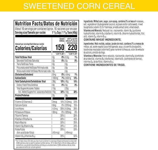 Kellogg's Corn Pops Breakfast Cereal, 8 Vitamins and Minerals, Kids Snacks, Giant Size, Original, 22.6oz Box (1 Box) - Image 2