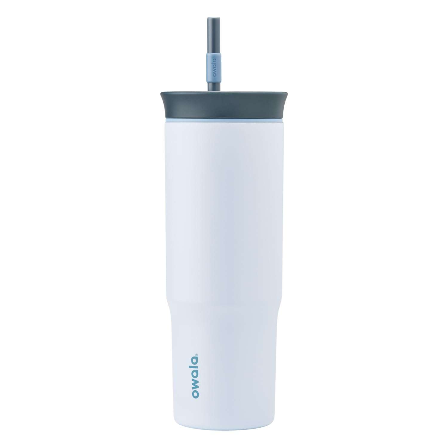 Owala Stainless Steel Triple Layer Insulated Travel Tumbler with Spill Resistant Lid and Straw, BPA Free, 24 oz, The Great Blue - Image 1
