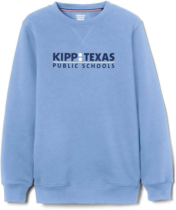 KIPP Texas Youth Long Sleeve Crewneck Fleece Sweatshirt - Image 1