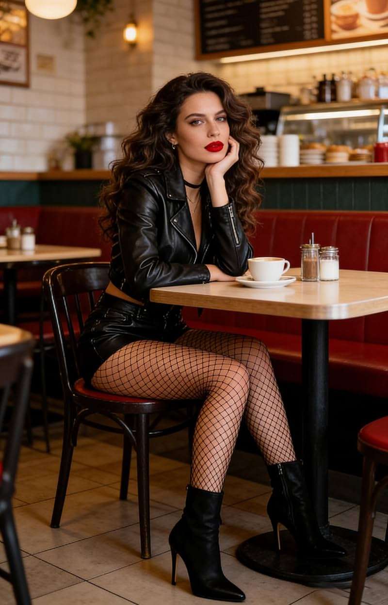 VOAKOW 2 Pairs Black Fishnet Stockings for Women High Waist Fishnets Fishnet Tights Footless Stockings - Image 3