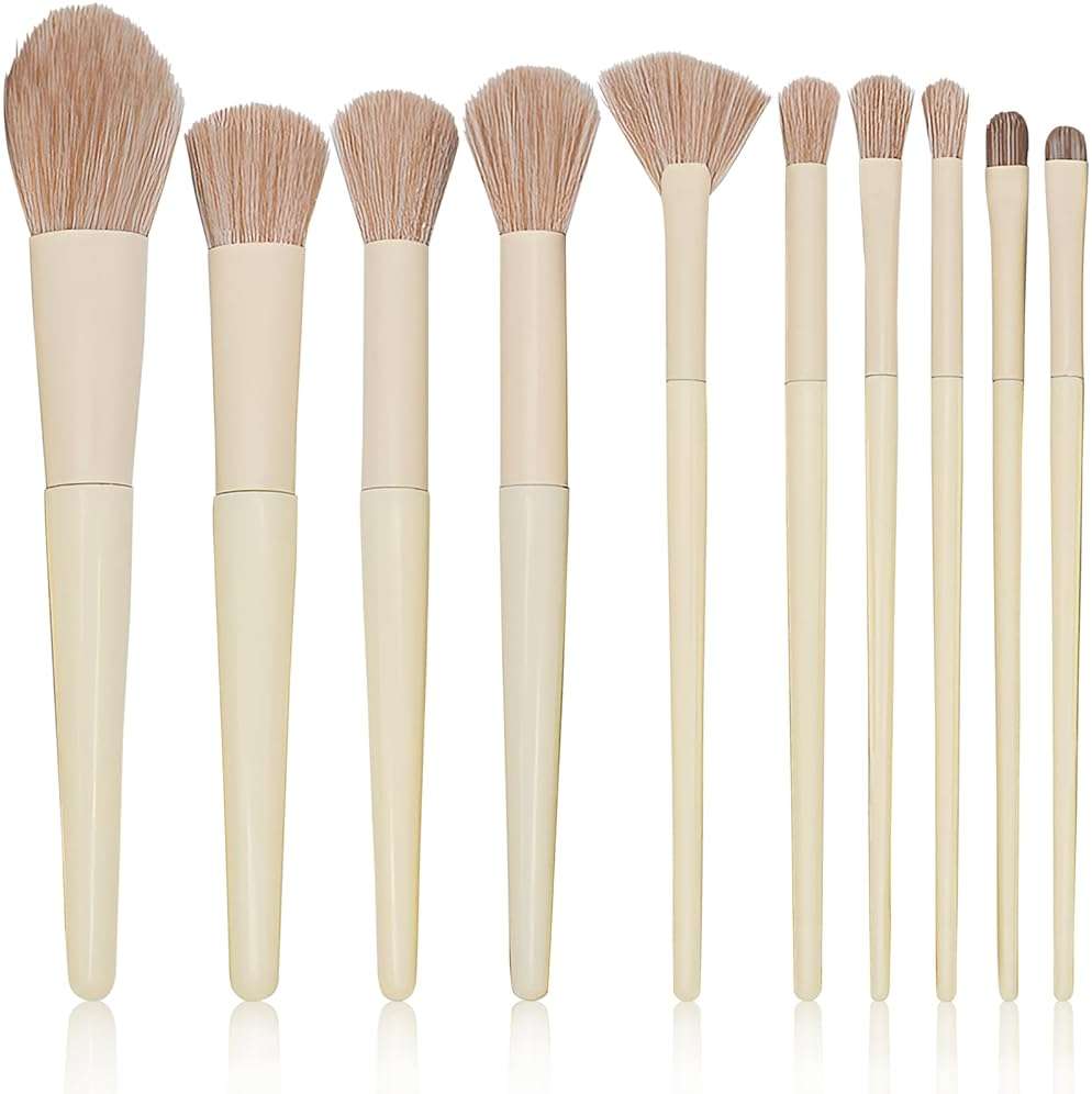 Synthetic Foundation, Powder, Concealers, and Eye Shadows Makeup Brush Set to Master the Art of Makeup - Image 1