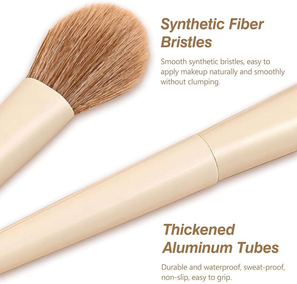 Synthetic Foundation, Powder, Concealers, and Eye Shadows Makeup Brush Set to Master the Art of Makeup - Image 5