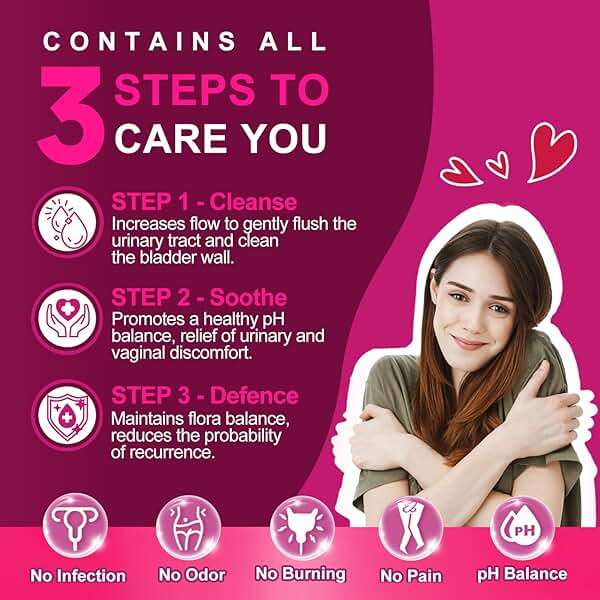NATURE TARGET Probiotics for Women Urinary Tract Health with D Mannose & Cranberry - 60 Billion CFUs Vaginal Probiotics for Digestive Health, UTI & PH Balance with Prebiotics - 90 Capsules - Image 3