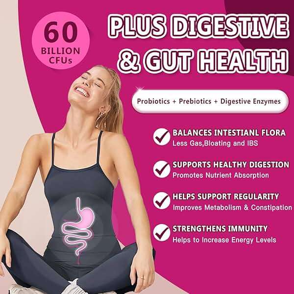 NATURE TARGET Probiotics for Women Urinary Tract Health with D Mannose & Cranberry - 60 Billion CFUs Vaginal Probiotics for Digestive Health, UTI & PH Balance with Prebiotics - 90 Capsules - Image 4