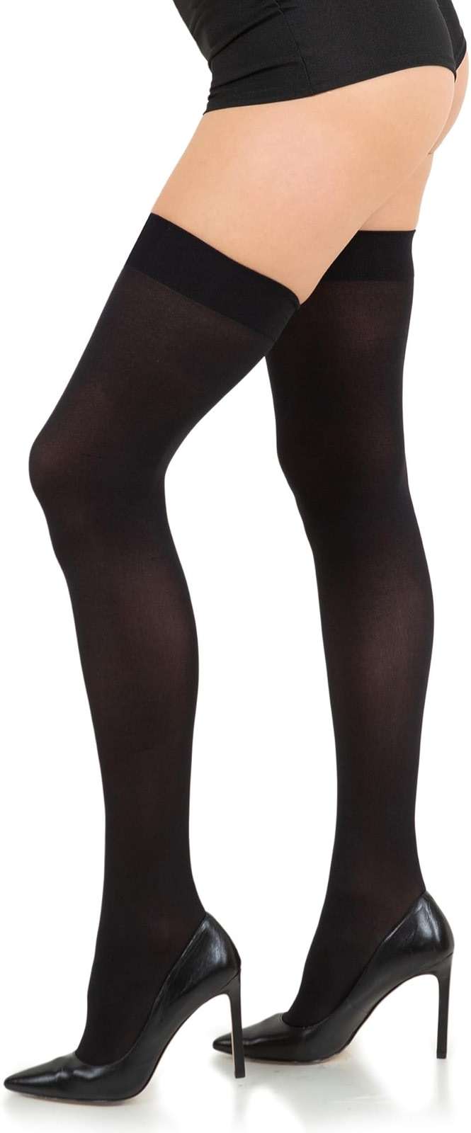 Sugar Sunday Opaque Thigh High Stockings For Women Sexy Over The Knee Thigh High Socks Nylon Thigh Highs Colored Stocking - Image 3