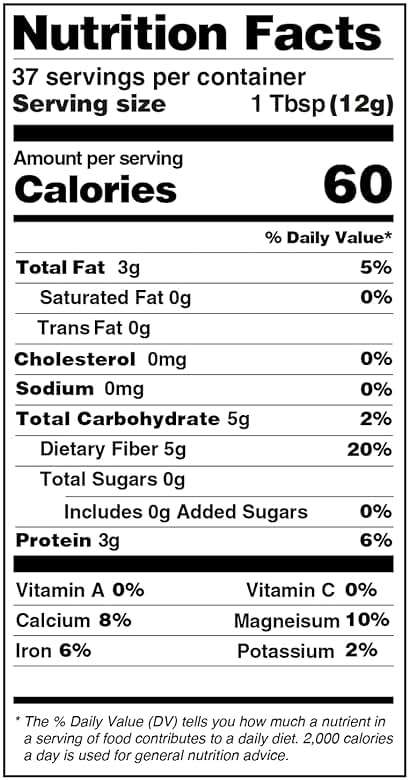 Worldwide Botanicals Organic Ground Chia Seeds, 1 Pound - Excellent Source of Fiber, Protein, and Omega-3 Fatty Acids | Gluten-Free | Vegan | Non-GMO | Kosher, Pack of 2 - Image 2