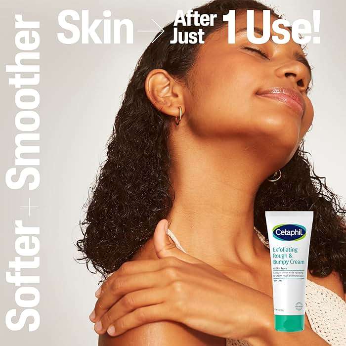 Cetaphil Exfoliating Rough & Bumpy Cream, Lightweight Cream for All Skin Types, 8 oz Tube, 20% Urea, Gently Exfoliates, Refines Skin Texture, Dermatologist Recommended Brand - Image 2