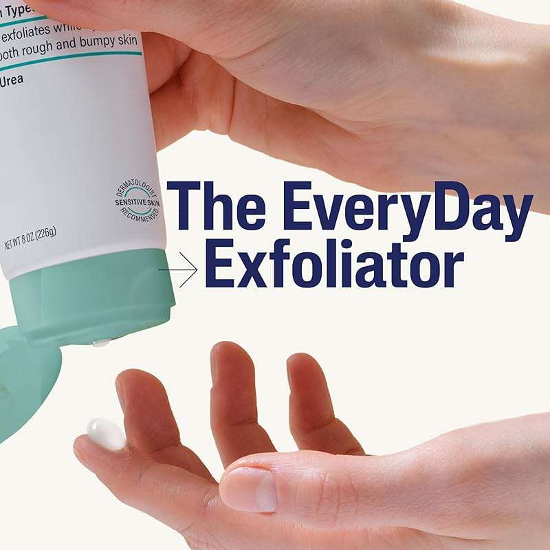 Cetaphil Exfoliating Rough & Bumpy Cream, Lightweight Cream for All Skin Types, 8 oz Tube, 20% Urea, Gently Exfoliates, Refines Skin Texture, Dermatologist Recommended Brand - Image 7