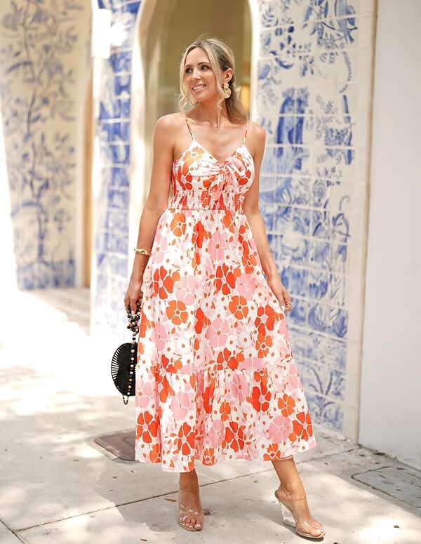 GRACE KARIN Womens Summer Floral Maxi Dresses 2026 Long Flowy Boho Dress Beach Vacation Sundresses Casual Clothes with Pocket - Image 8