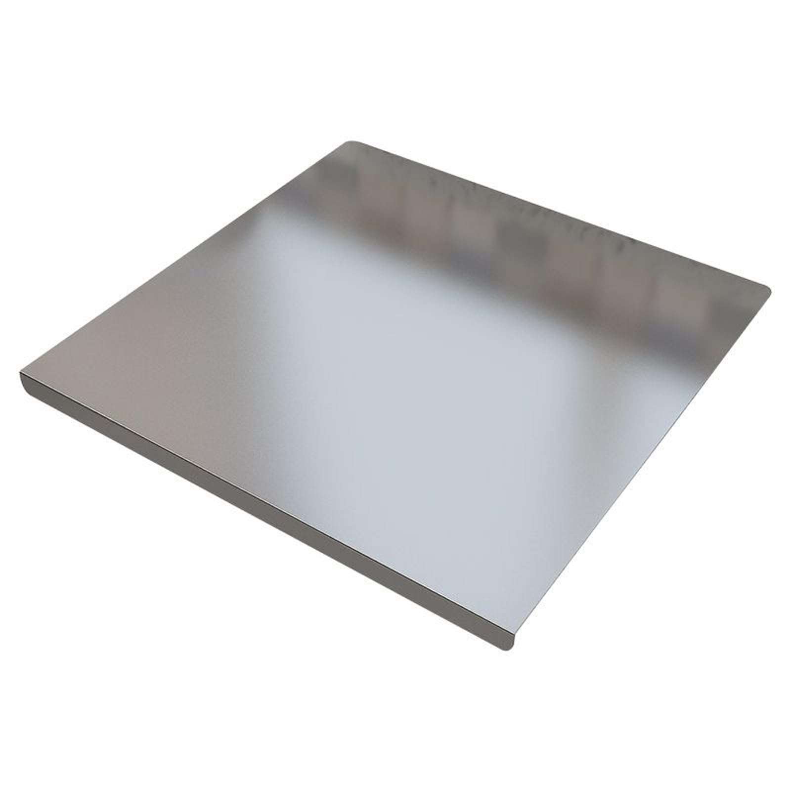 YIYUHAR Stainless Steel Cutting Boards with Lip for Kitchen,Chopping Boards for Countertop,Large Metal Cutting Board over Sink Suitable for Meat,Fruits,Vegetables,Bread,Noodle,and Pizza (15.7"*11.8") - Image 1