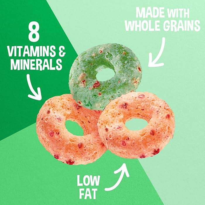 Kellogg’s Apple Jacks Breakfast Cereal, Kids Snacks, Family Breakfast, Giant Size, Original, 23oz Box (1 Box) - Image 5