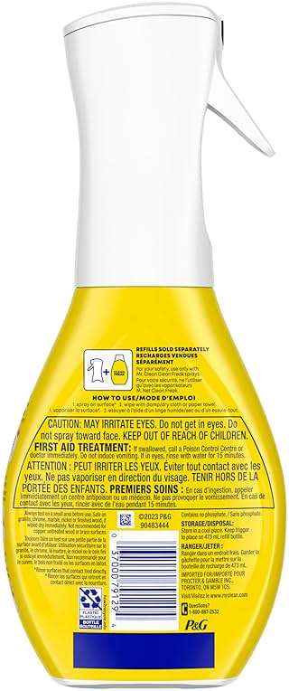 Mr. Clean Clean Freak Multi Surface Cleaning Spray, Deep Cleaning Mist Starter Kit and Refill Bundle, Lemon Zest Scent, 64 fl oz - Image 10