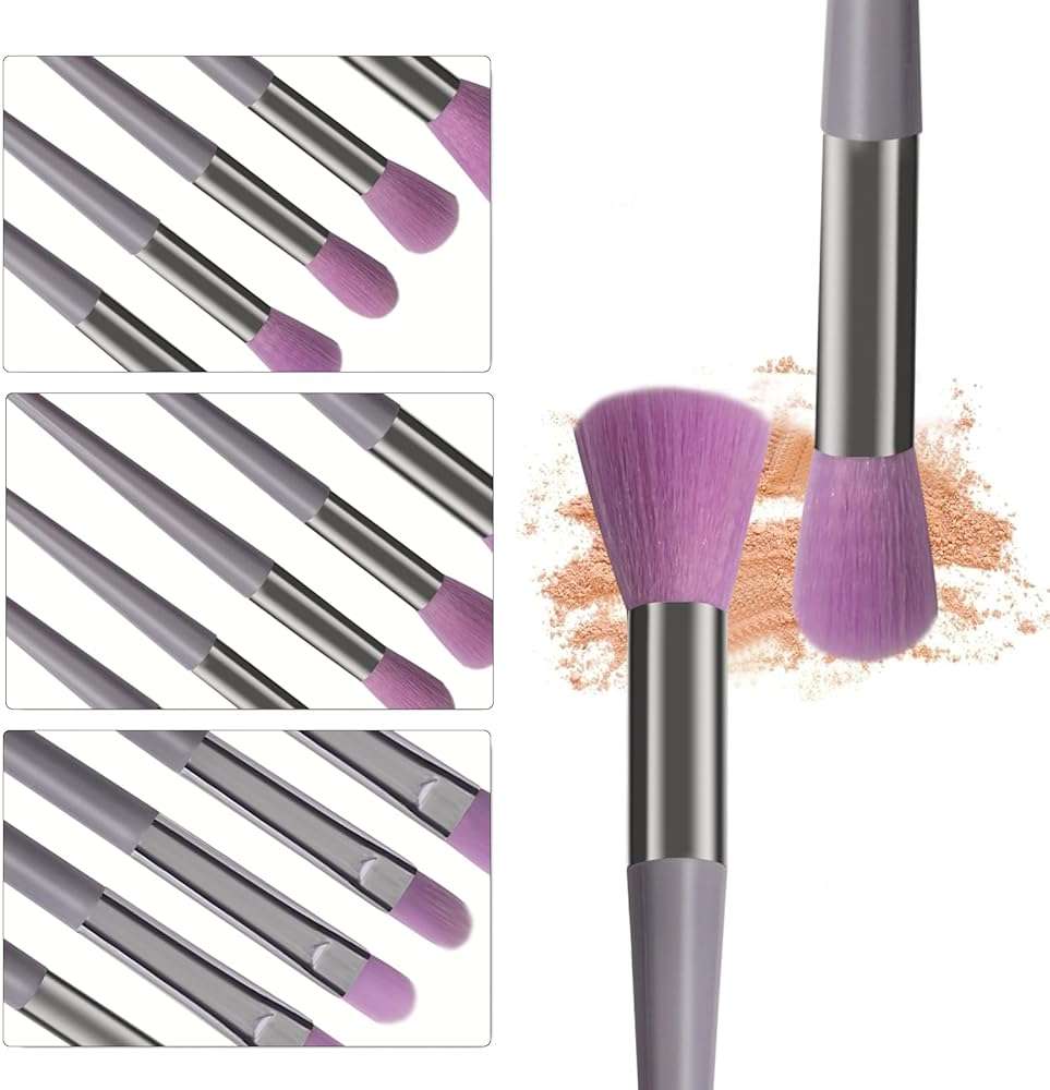 Makeup Brushes Set, 13 Pcs Premium Synthetic Foundation Powder Concealer Eyeshadow Blush Highlighter Eyebrow Brush Set, Suitable for Beginner and Makeup Artist - Image 3