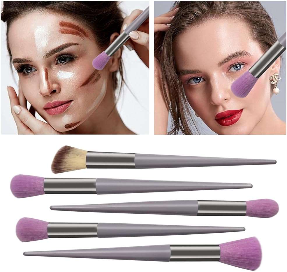 Makeup Brushes Set, 13 Pcs Premium Synthetic Foundation Powder Concealer Eyeshadow Blush Highlighter Eyebrow Brush Set, Suitable for Beginner and Makeup Artist - Image 6